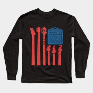 Rock n Roll - USA Flag Long Sleeve T-Shirt